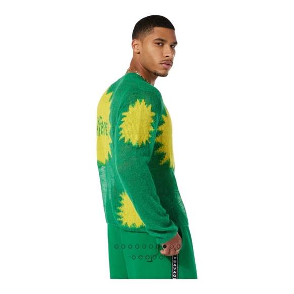 SAVAGE X FENTY KNITTIN PRETTY LOOSE KNIT SWEATER SIZE SMALL GREEN LIGHT - Picture 6 of 13